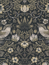 Moda "Ebony Suite" # 8382-16-Ebony – Damask Birds fabric THUMBNAIL