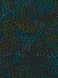 Hoffman "885 Dot Batiks" # 885-657-Spectrum – Colorful Dots on Black THUMBNAIL