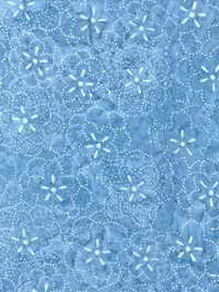 Robert Kaufman "Artisan Batiks: Kasuri" # AMD-20834-67-Denim – Floral on Blue THUMBNAIL
