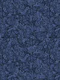 Benartex "Accent On Sunflowers" 10217-54 – Butterfly Fields Indigo THUMBNAIL