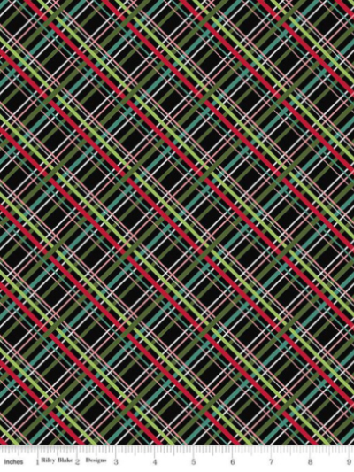 Riley Blake "Snowed In" Plaid C10816-BLACK MAIN