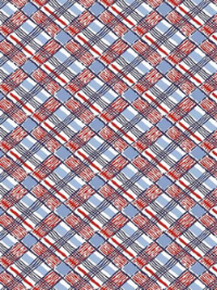 Riley Blake "Set Sail America" # C10514-MULTI – Red, White and Blue Plaid THUMBNAIL