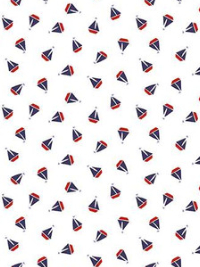 Riley Blake "Set Sail America" # C10515-OFF WHITE – Mini Sailboats on Off-White THUMBNAIL