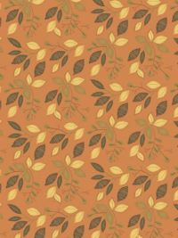 Riley Blake "Adel in Autumn" # C10822-Orange – Autumn Leaves on Orange THUMBNAIL