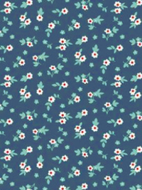 Riley Blake "Cook Book" # C11763-Denim – Blossom THUMBNAIL