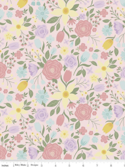 Riley Blake "Bunny Trail" # C14250-PINK – Bunny Trail Main MAIN