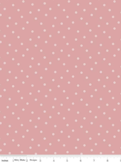 Riley Blake "Bunny Trail" # C14257-PEONY – Bunny Trail Dots MAIN
