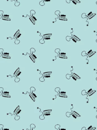 Riley Blake "Press On" Mini Irons C15261-AQUA THUMBNAIL