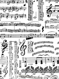 Timeless Treasures "Feel the Music" # MUSIC-C7584-White – Music Sheets THUMBNAIL