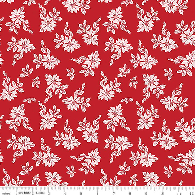 Riley Blake Designs "Santa Claus Lane" C9611- Red MAIN