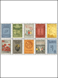 Riley Blake "Old School" School Books CD14962-White THUMBNAIL