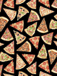 Timeless Treasures # GAIL-CD8887-Black – Pizza Slices THUMBNAIL