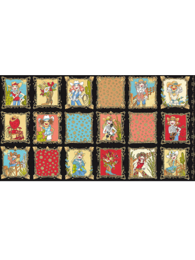 Loralie Designs "Whoa Girl!" # 692-311 - Cowgirl Portraits - PRICED PER PANEL MAIN