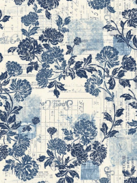 Michael Miller "Blue Jean Baby" # DCX-10280-CREM-D – Blue Romance THUMBNAIL