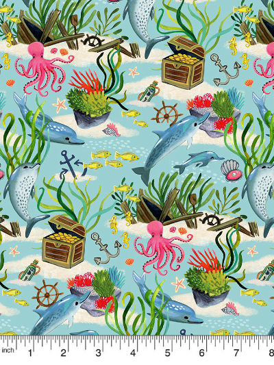 Dear Stella "You're a Catch" # DMB2141-MULTI - Ocean Floor Treasure MAIN