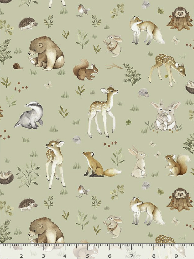 Dear Stella "Little Forest" # STELLA-DNS2310-LAUREL – Greenwood Forest Animals MAIN