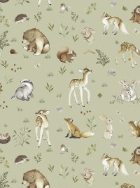 Dear Stella "Little Forest" # STELLA-DNS2310-LAUREL – Greenwood Forest Animals THUMBNAIL