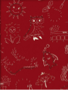 Moda "School Days" #21610 col. 16 - Dot-to-Dot on Barn Red SWATCH