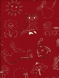 Moda "School Days" #21610 col. 16 - Dot-to-Dot on Barn Red THUMBNAIL