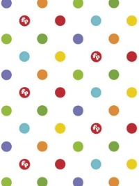 Riley Blake "Designer Flannel – Fisher-Price – Let's Play" # F12014-WHITE – Dots White THUMBNAIL