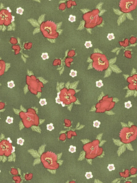 Robert Kaufman - Scarlet's Garden - Flowerhouse FLH-20647-7 Green THUMBNAIL