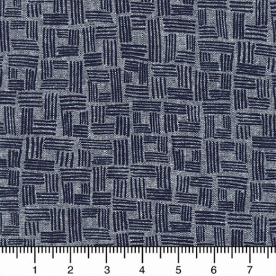 Robert Kaufman "Forage" # AFH-17983-62 col. INDIGO – Crate Pattern MAIN
