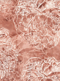Hoffman "Bali Batik" # Q-2145-527-Light Salmon - Gossamer Large Flowers THUMBNAIL
