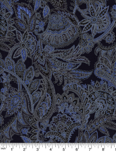 RJR Fabrics "Maison" # JB702-BL4 – Paisley – Blue Fabric MAIN