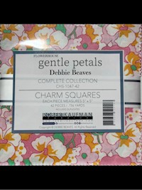 Robert Kaufman - Flower House - Gentle Petals CHS-1047-42 Charm Squares THUMBNAIL