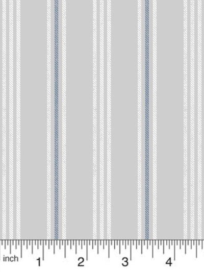 Lewis & Irene - Thalassophile - Coastal Stripe LEIA464-2 Light Gray MAIN