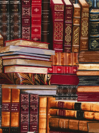 Timeless Treasures "Library" # LIBRARY-CM8214-Multi – Library Books THUMBNAIL