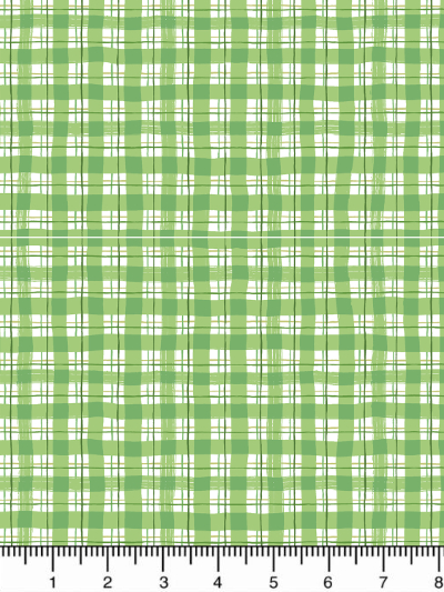 Cotton Steel "Under the Apple Tree" # LV506-SG4 – Spring Green Picnic Fabric MAIN