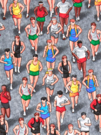 Timeless Treasures # GM-C2889-Grey – Runners THUMBNAIL