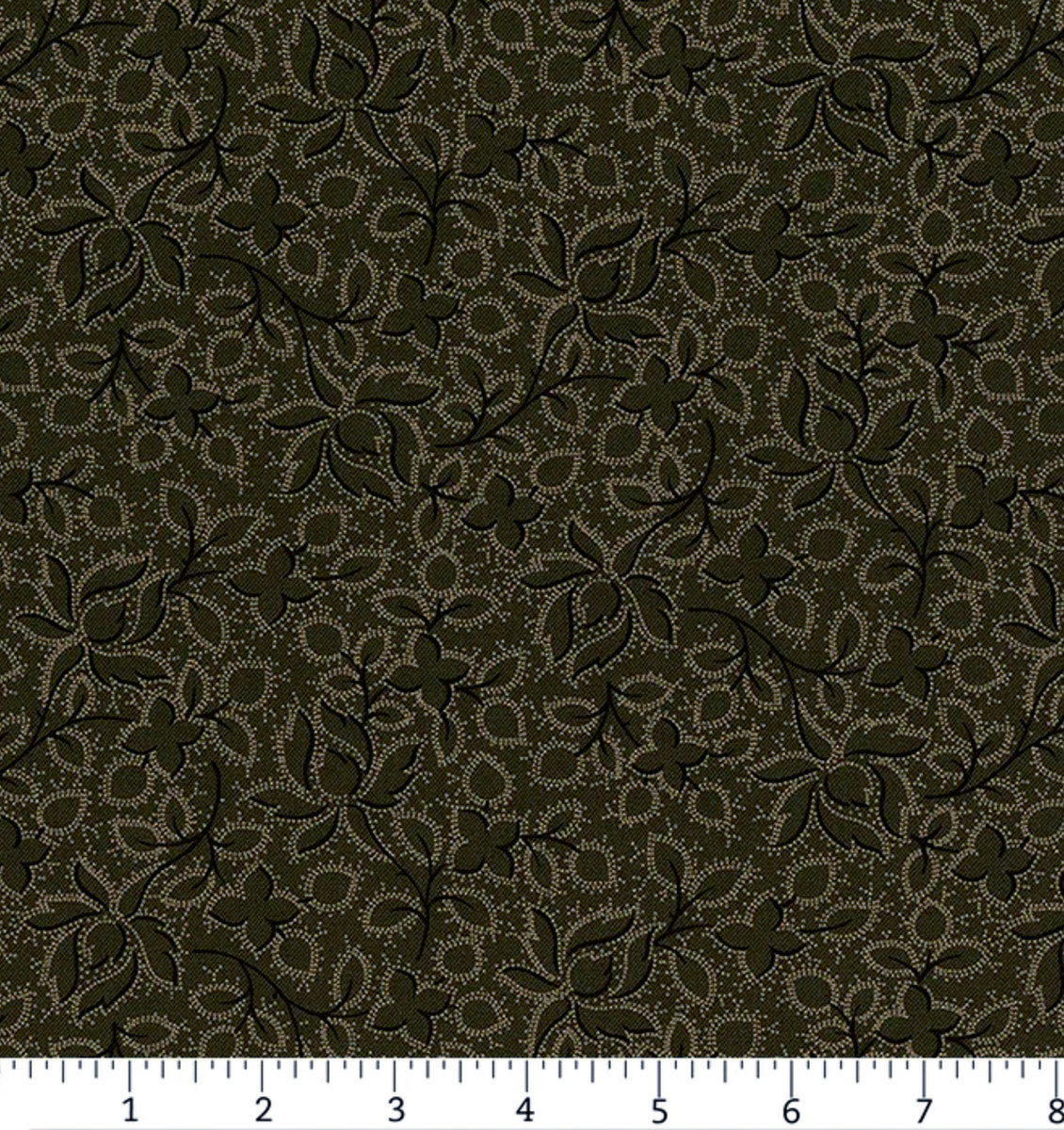 Marcus Fabrics - Pam's Patchwork Stars - Wild Perennials R171123D GREEN MAIN