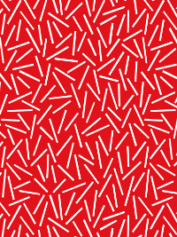 Cotton+Steel Fabrics "The Rain in Spain" NH104-BR5 – White Lines on Red THUMBNAIL