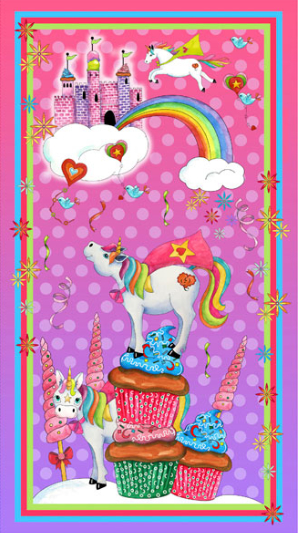 QT Fabrics "Party Like a Unicorn" # 1649-26909-P – Party Like a Unicorn Panel MAIN