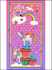 QT Fabrics "Party Like a Unicorn" # 1649-26909-P – Party Like a Unicorn Panel THUMBNAIL