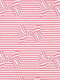 Michael Miller "Bows and Stripes" # DC8414-Cora-D - Pink and White Striped Bows THUMBNAIL