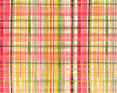 Dear Stella "Falling For You" # Stella-DAW1577-Multi - Pink, Yellow and Green Fall Plaid MAIN