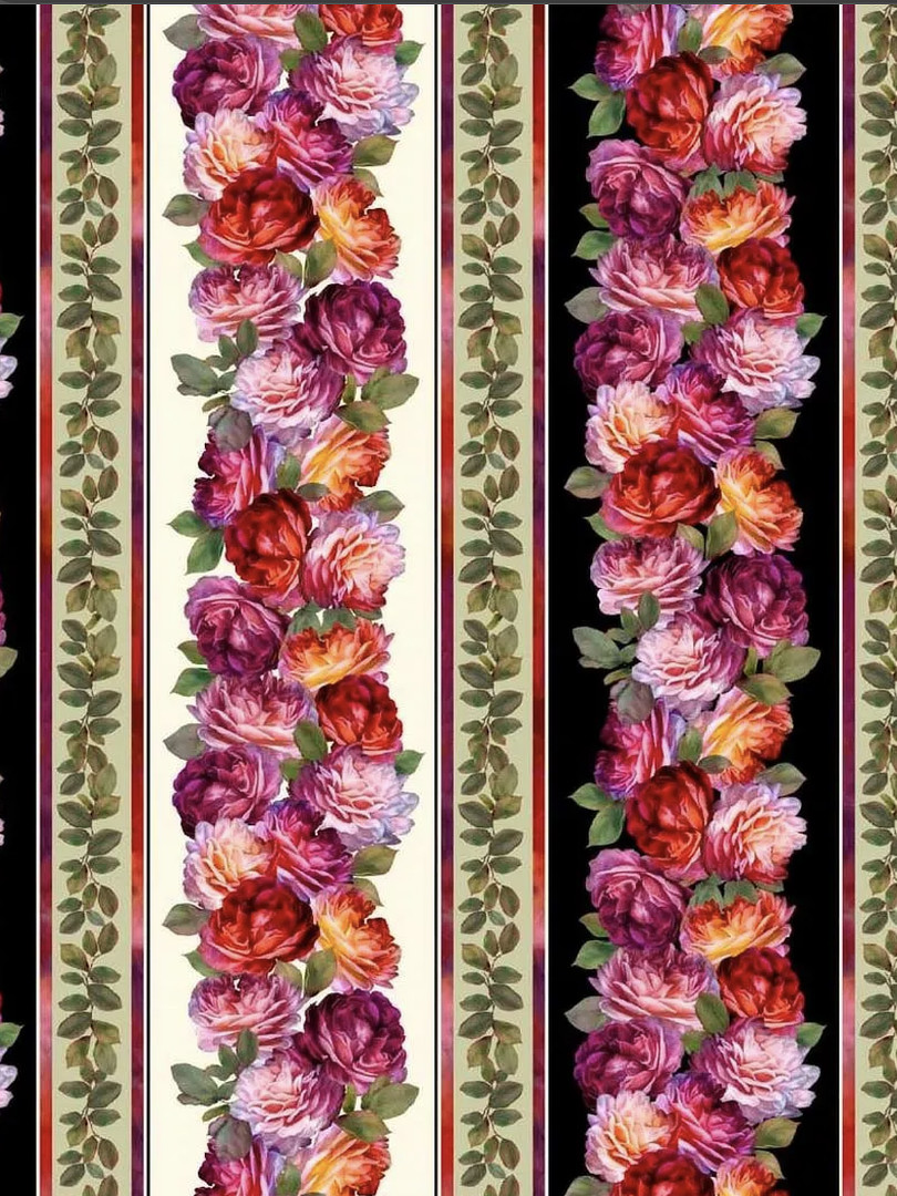QT Fabrics - Rose Grace - Deco Border 29916-X THUMBNAIL