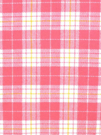 Marcus Fabrics "Primo Plaid Flannel" # R09U091-0126 – Pink, White and Yellow Plaid THUMBNAIL