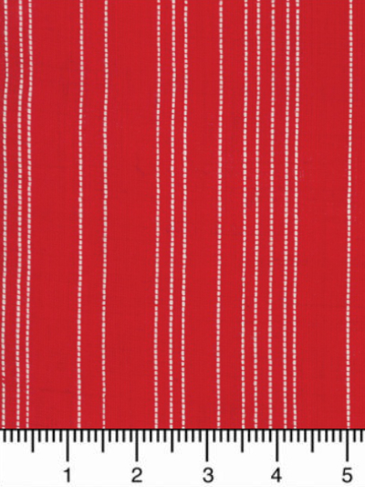 Moda "Picnic Basket Wovens" # 12134-19 - Red Woven with White Stitching MAIN