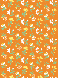 RJR Fabrics "Everything but the Kitchen Sink XVI" # RJ5405-OR2-Orange – Petal Song THUMBNAIL