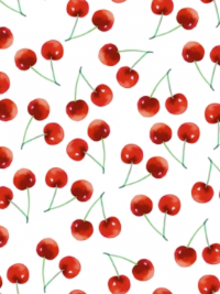 RJR Fabrics "Sweet Summer" # RJ6001-MO2D – Sherry Baby – Cherries on White THUMBNAIL
