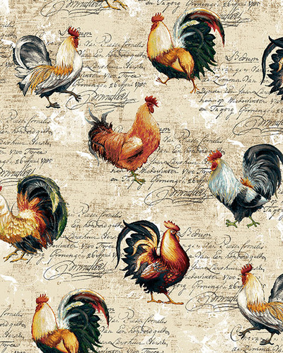 Studio E "Farmer's Market" # 4454-44 - Roosters with Words MAIN