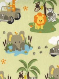 Michael Miller # SMZ7686-GREE-D - Safari Jeep "minky like" THUMBNAIL