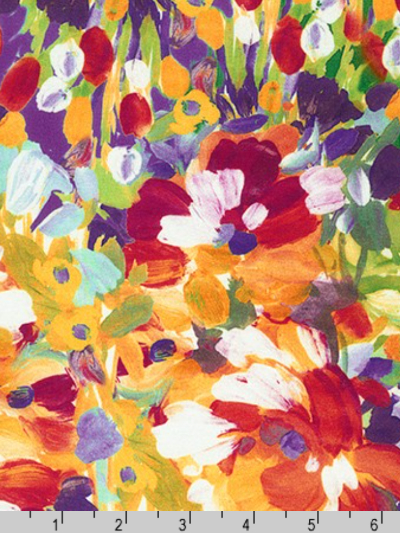 Robert Kaufman "Painterly Petals" SRKD-20263-193-Summer MAIN