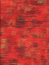 Robert Kaufman "Fusions Brushwork" # SRKM-18059-3-Red – Red and Gold Metallic Brush Strokes THUMBNAIL