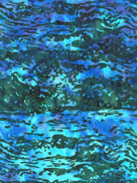 Hoffman "100 Year Hoffman Challenge" # U2506-553-Rainforest – Blue and Green Rainforest Batik THUMBNAIL