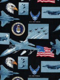 Sykel Enterprises "United States Military" 021-AF BLACK – U.S. Air Force THUMBNAIL
